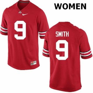 Women's Ohio State Buckeyes #9 Devin Smith Red Nike NCAA College Football Jersey Increasing ABI5844CB